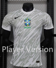 Player Version 23-24 Brazil White Thailand Soccer Jersey AAA-888