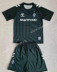 2023-2024 SV Werder Bremen 3nd Away Black&Green Soccer Uniform-AY