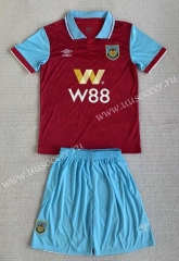 2023-2024 Burnley Home Red&Blue Soccer Uniform-AY