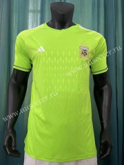 2023-2024 Argentina Goalkeeper Fluorescent Thailand Soccer Jersey AAA-305