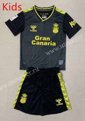 2023-24  las palmas  Away Black Thailand kids Soccer Uniform-AY