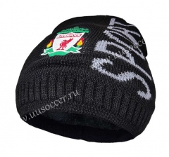 Liverpool Black Hat Soccer Fleece Cap