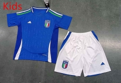 2024-25 Italy Home Blue Kids/Youth Soccer Uniform-8679