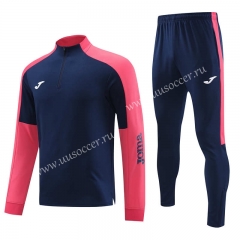 Royal Blue & Red Thailand Soccer Tracksuit Uniform-4627