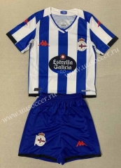 2023-2024 Deportivo La Coruña Home Blue&Pink Soccer Uniform-AY