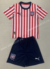 2023-24 Club Chivas Tapatio Home Red&White  Soccer Uniform-AY