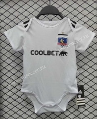 2023-2024 Colo-Colo Home White Baby Soccer Uniform-CS