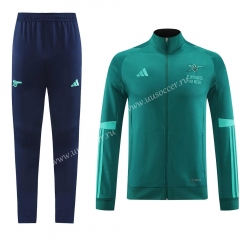 2023-24  Arsenal Green Thailand Soccer Jacket Uniform-LH