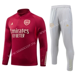 (S-3XL) 2023-2024 Arsenal Date Red Thailand Soccer Tracksuit-GDP