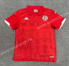 2023-2024 Tunisia Home Red Thailand Soccer Jersey-512