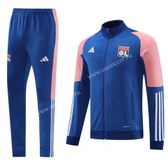 2023-2024 Olympique Lyonnais Cai Blue Thailand Soccer Jacket Unifrom-LH