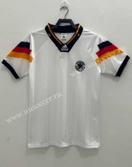 Retro Version 1992 Germany Home White Soccer Jersey AAA-811