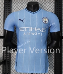 Player Version 2024-2025 Manchester City Home Blue Thailand Soccer Jersey AAA-888