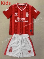 2023-24  las palmas 2nd Away Red Thailand kids Soccer Uniform-AY