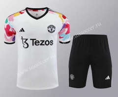2024-25 Manchester United White Soccer uniform-418