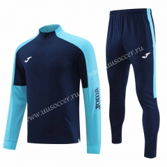 Royal Blue Thailand Soccer Tracksuit Uniform-4627