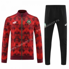 2023-2024 Morocco Red Thailand Soccer Jacket Unifrom-4627