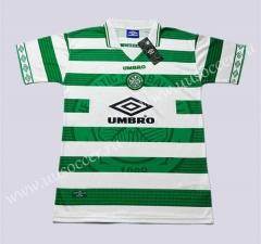 Retro Version 97-99  Celtic Home White &Green Thailand Soccer Jersey AAA-709