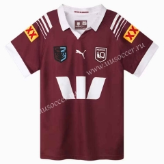 2024 QLD Maroons Red Thailand Rugby Shirt