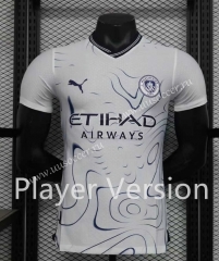 Player Version 2024-2025 Manchester City Away White Thailand Soccer Jersey AAA-888