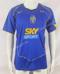 Retro Version 04-05 Juventus Away Blue Thailand Soccer Jersey AAA-503