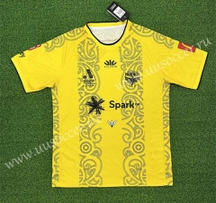 (S-4XL) 2024-2025 Wellington Phoenix FC Yellow Thailand Soccer Jersey AAA-403