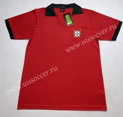 Retro Version1972  Portugal Home Red Thailand Soccer Jersey AAA-8381