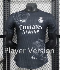 Player Version 2024-2025 Real Madrid Black Thailand Soccer Jersey AAA-888