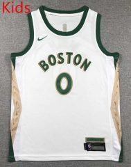2024 Boston Celtics City Edition White #0 Kids/Youth NBA Jersey-1380