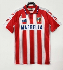 94-95 Retro Version Atletico Madrid Home Red & White Thailand Soccer Jersey-811
