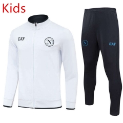24-25 Napoli White Thailand kids Soccer Jacket Uniform-GDP