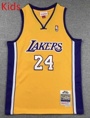 Los Angeles Lakers Yellow #24 Kids/Youth NBA Jersey-1380