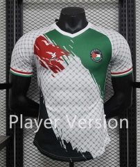 Player Version 2023-2024 Palestino White &Green Thailand Soccer Jersey AAA-888