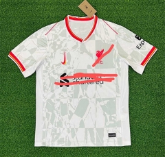 (s-4xl)2024-2025 Liverpool Away White Thailand Soccer Jersey AAA-403