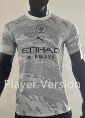 Player Version 2024-2025 Manchester City White&Grey Thailand Soccer Jersey AAA-SJ