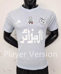 Player Version 2023-2024 Algeria Light Blue Thailand Soccer Jersey AAA-9926