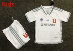 2024-2025 Universidad de Chile Away White Kids/Youth Soccer Unifrom-3454