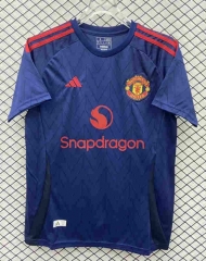 2024-2025 Manchester United Away Royal Blue Soccer Jersey AAA-9858