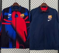 2024-2025 Barcelona Blue&Red Trench Coats -0255
