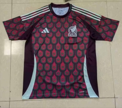 (S-4XL) 2024-2025 Mexico Home Red Thailand Soccer Jersey AAA-818