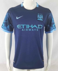 Retro Version 2015-2016 Manchester City Away Royal Blue Thailand Soccer Jersey AAA-503