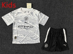 24-25 special edition Manchester City  White Kid/Youth Soccer Uniform-GB