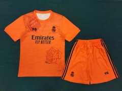 2024-25 Real Madrid Y3 Orange Soccer Uniform-6748