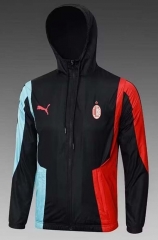 2024-2025 AC Milan Black Thailand Trench Coat With Hat-8268