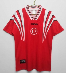 Retro Version 1990 Turkey Home Red Thailand Soccer Jersey AAA-C1046