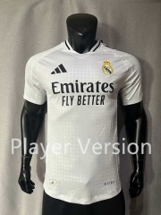 Player Version 2024-2025 Real Madrid Home White Thailand Soccer Jersey AAA-4691