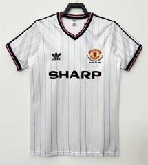 Retro Version 1983 Manchester United Away White Soccer Jersey AAA-510