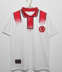 Retro Version 1990 Turkey Away White Thailand Soccer Jersey AAA-C1046