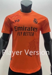 Player Version 2024-2025 Real Madrid Orange Thailand Soccer Jersey AAA-SJ