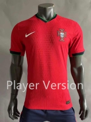 Player Version 2024-2025 Portugal Home Red Thailand Soccer Jersey AAA-518